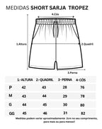 Kit 3 Short Sarja Mauricinho Brim Bermuda Masculina Colorida