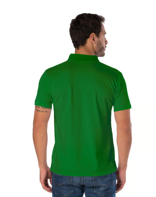 Camisa Polo Piquet Masculina Verde Bandeira