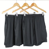 Kit 3 Bermudas Dry Fit Pretas